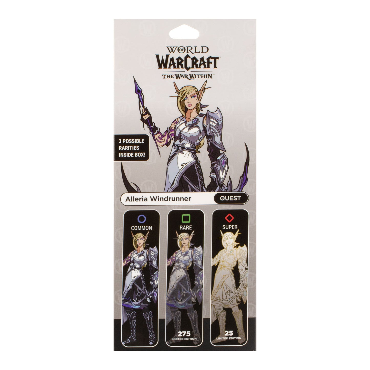 World of Warcraft Alleria Windrunner FiGPiN Quest – Backbox-Ansicht