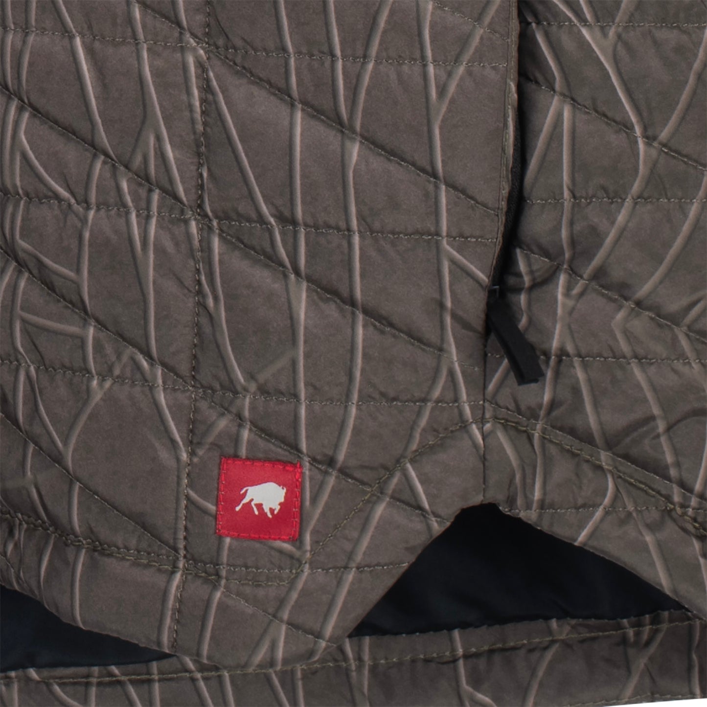 Diablo IV Icon Grey Zip-Up Jacket - Close Up View Hem