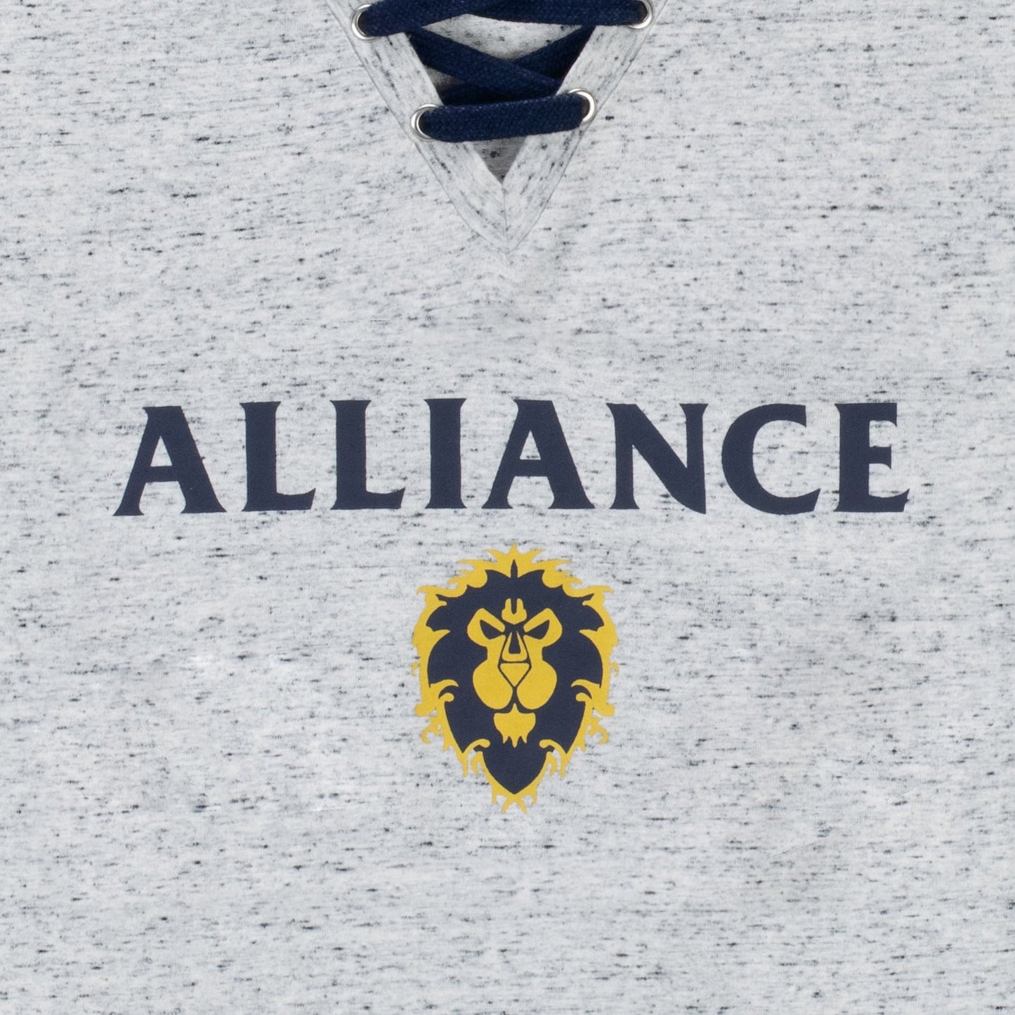 World of Warcraft Alliance Logo Women's Grey T-Shirt - Closeup