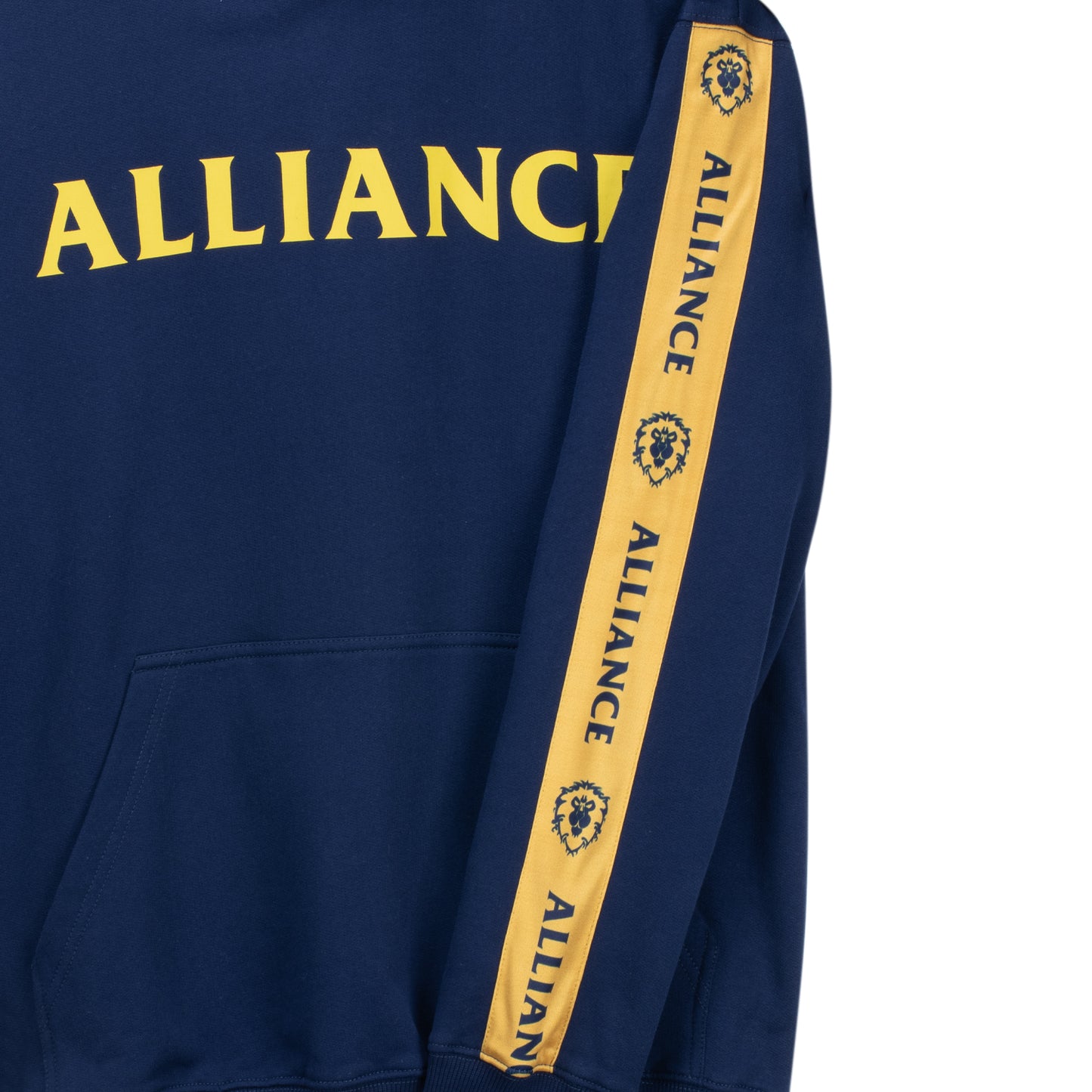 World of Warcraft Alliance Justice Blue Pullover Hoodie - Close Up View