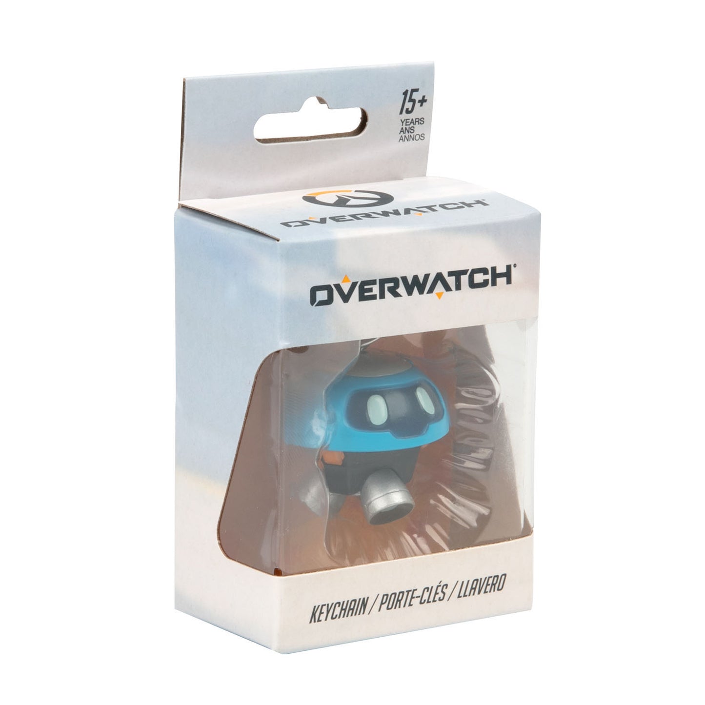 Overwatch Snowball 3D Keyring in Blue - Front Right View