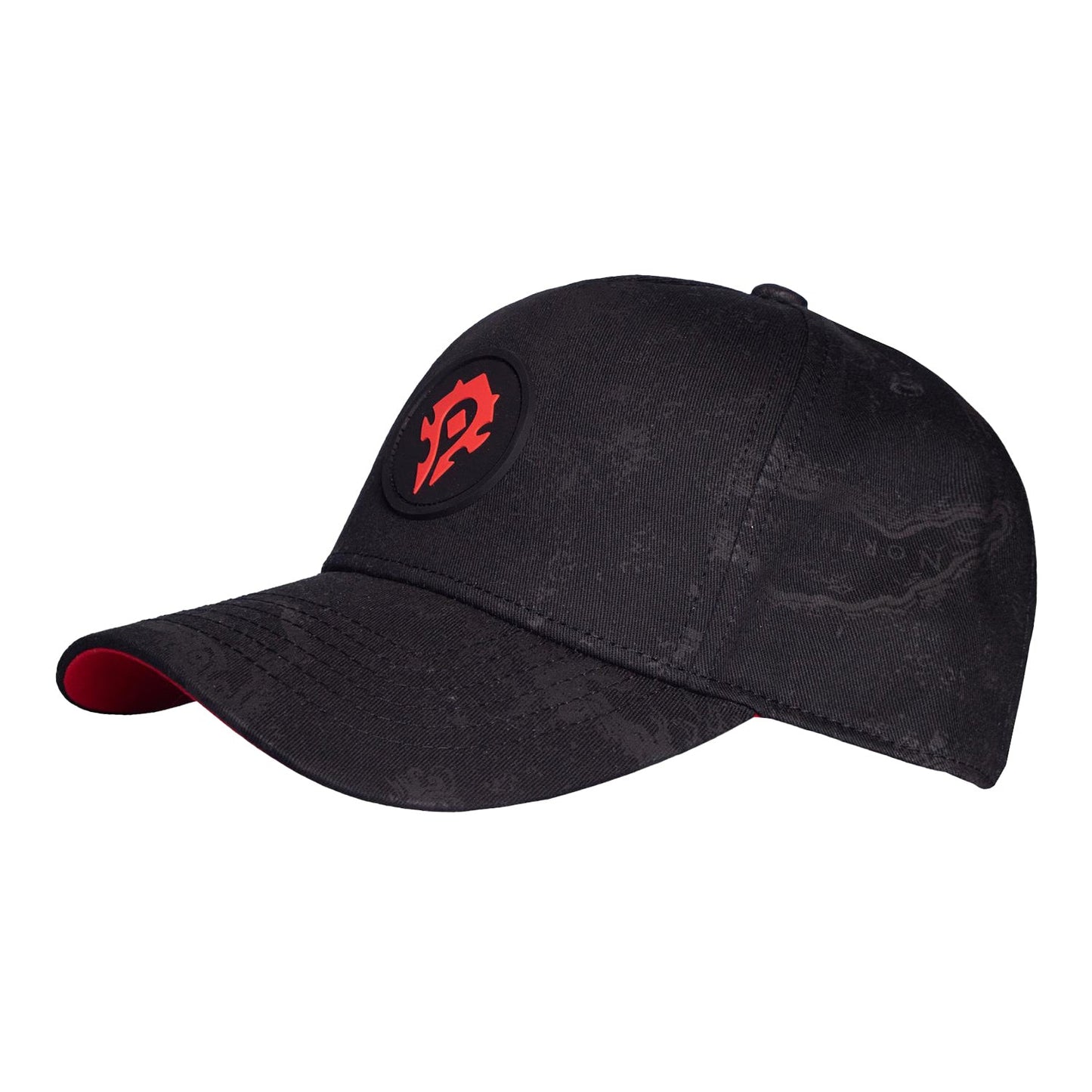 World of Warcraft Horde Map of Azeroth Black Snapback Hat - Left Side View