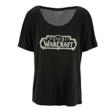 World of Warcraft Women's Black Slouchy T-Shirt - Vorderansicht