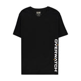 Overwatch Vertikal Logo Schwarz T-Shirt - Vorderansicht