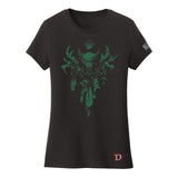 Diablo IV Druid Women's Black T-Shirt - Vorderansicht