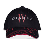 Diablo IV Symbol Schwarzes verstellbares Snapback Hut - Vorderansicht