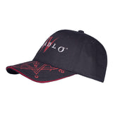 Diablo IV Symbol Schwarzes verstellbares Snapback Hut - Linke Seitenansicht