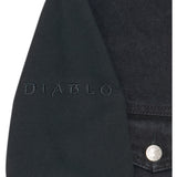 Diablo IV Lilith Denim Black Button-Up Kapuze Jacke  - schließen Up View