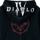 Diablo IV Tree of Whispers Black Pullover Kapuze - schließen Up Back View