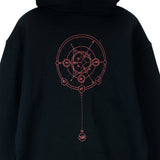 Diablo IV Tree of Whispers Black Pullover Kapuze - schließen Up Back View