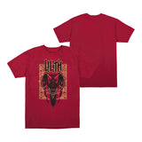 Diablo IV Lilith Rot  T-Shirt  - Vorder- und Rückansicht