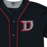 Diablo IV Schwarzes Baseballtrikot - schließen Ansicht von oben