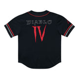 Diablo IV Black Baseball Jersey - Rückenansicht