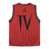 Diablo IV Rot Basketball Trikot - Rückansicht