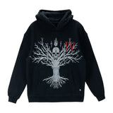 Diablo IV Tree of Whispers Black Pullover Kapuze - Vorderansicht