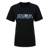 Helden des Sturms Women's Black T-Shirt - Vorderansicht