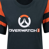 Overwatch 2 Logo Women's Charcoal T-Shirt - schließen Up View