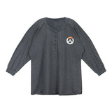 Overwatch 2 Logo Women's Grey Langärmelig T-Shirt  - Vorderansicht