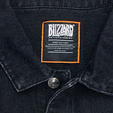 Overwatch Denim Black Jacke - Front schließen-Ansicht von oben