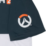 Overwatch 2 Logo Weißer Colorblock T-Shirt - Ärmelansicht