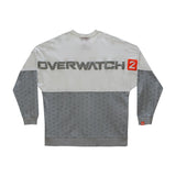 Overwatch 2 Grey Billboard Langärmelig T-Shirt  - Rückansicht