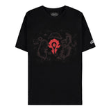 World of Warcraft Azeroth Horde Black T-Shirt - Frontansicht