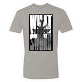 World of Warcraft What Sword Grey T-Shirt - Vorderansicht