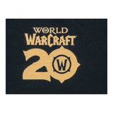 World of Warcraft 20-jähriges Jubiläum Schwarz T-Shirt - schließen Ansicht von oben