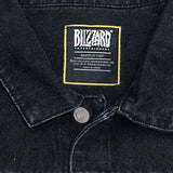 World of Warcraft Denim Black Jacke - Front schließen-Ansicht von oben