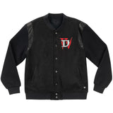 Diablo IV Black Button-Up Bomber Jacke - Vorderansicht