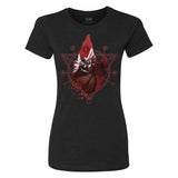 Diablo IV Inarius und Lilith Women's Black T-Shirt - Vorderansicht