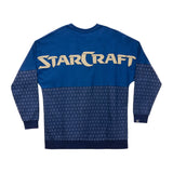 StarCraft Blau Plakatwand Langärmelig T-Shirt  - Rückansicht