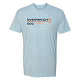 Overwatch 2 Heroes Blau T-Shirt  - Vorderansicht