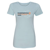 Overwatch 2 Heroes Women's Blau T-Shirt  - Vorderansicht