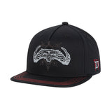 Diablo IV Return To Darkness Black Flatbill Snapback Hut - Front Left View