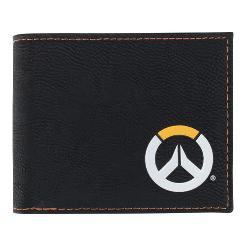 Overwatch Logo Schwarzes Bifold Wallet - Vorderansicht