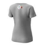 Overwatch 2 Tracer Women's Grey T-Shirt - Rückansicht