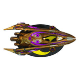 StarCraft Limitierte Auflage Archon des Goldenen Protoss  Träger  Schiff 18cm Replik in Gold - Draufsicht