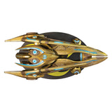 StarCraft Protoss Träger Schiff 18cm Replik in Gelb - Draufsicht