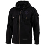 World of Warcraft Ahnen Schwarzer Zip-Up Fatigue Jacke - Vorderansicht