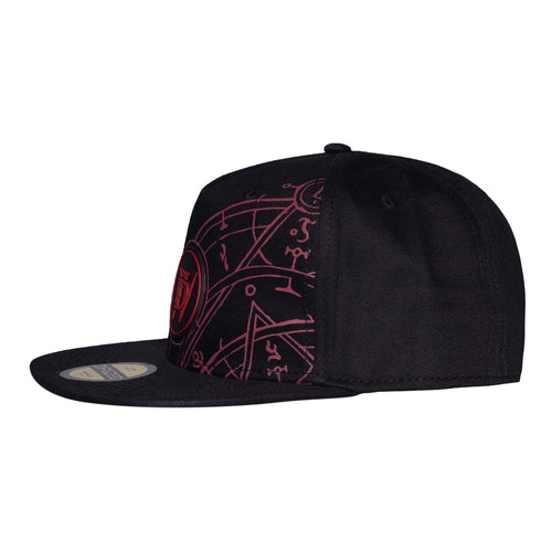 Diablo IV Alchemist Flatbill Snapback Sombrero - Vista lateral izquierda