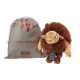 Diablo IV Goatman Peluche - Vista frontal con bolsa 