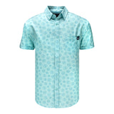 Overwatch Pachimari Button Up Azul camisa  - Vista frontal