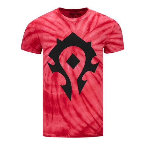 World of Warcraft Horda Rojo Tie-Dye T-camisa - Vista frontal