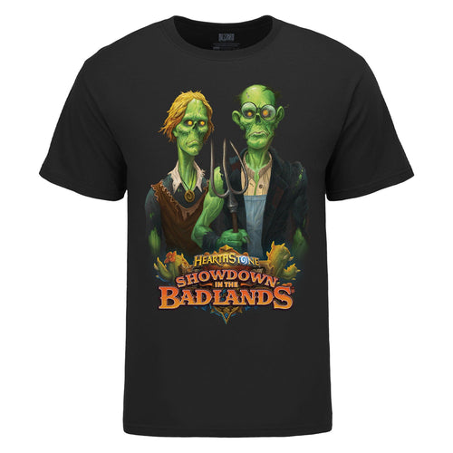 Hearthstone Showdown in the Badlands Black T-camisa - Vista frontal