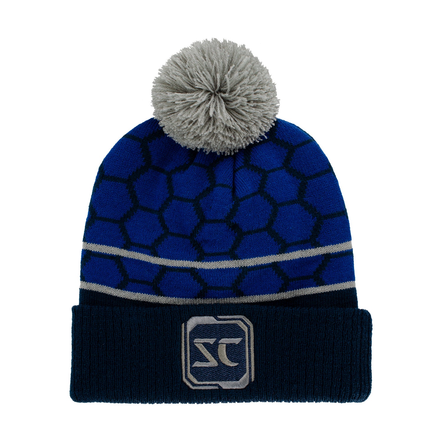 StarCraft Azul Pom Beanie - Vista frontal