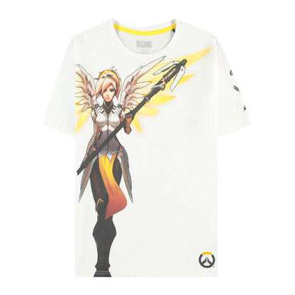 Overwatch Ange Guardian Blanc T-Shirt - Vue de face