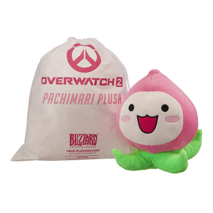 Peluche Pachimari Overwatch 2 - Vue de face avec sac