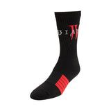 Diablo IV Logo Chaussettes en Noir - Vue de gauche