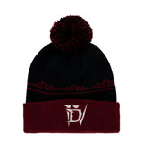 Diablo IV Noir Pom Beanie - Vue de face